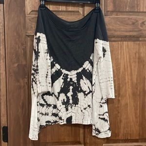 Tie dye off shoulder top